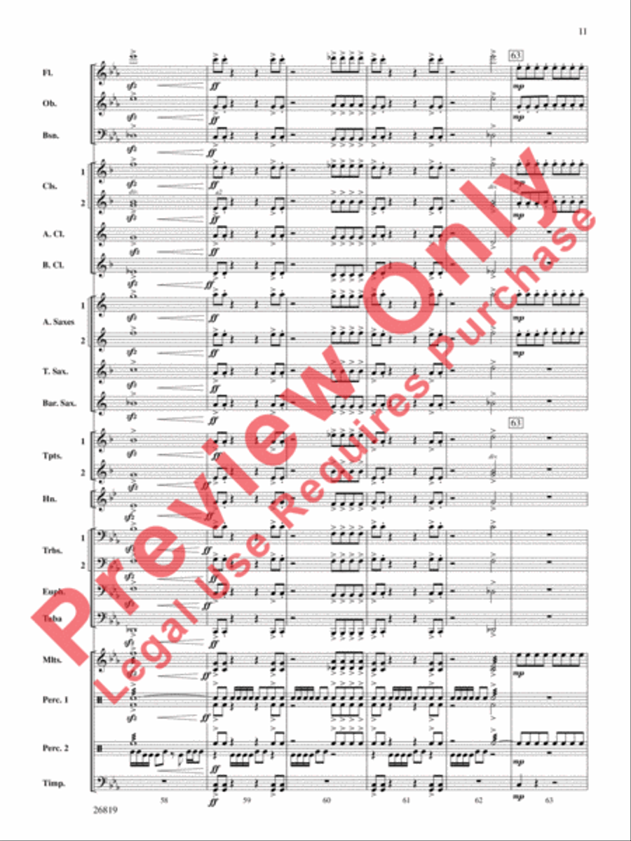Algorhythms Concert Band scores gallery preview page 12