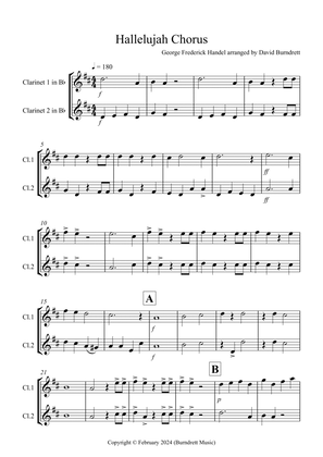 Hallelujah Chorus for Clarinet Duet