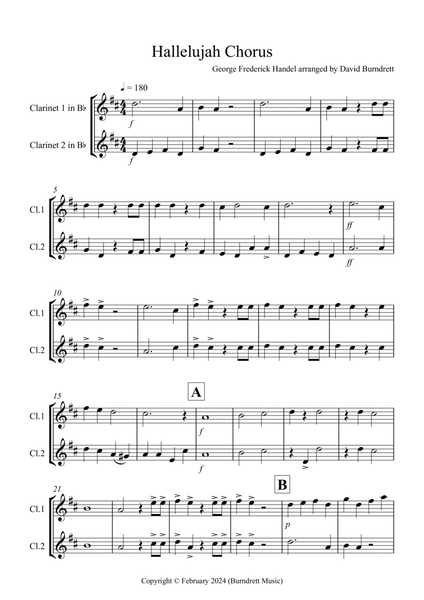 Hallelujah Chorus for Clarinet Duet image number null