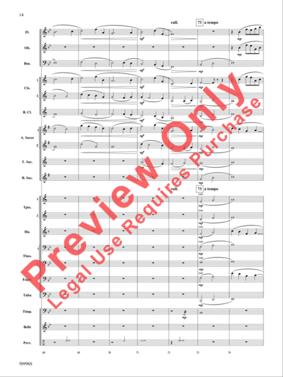 Cherished Concert Band scores gallery preview page 15
