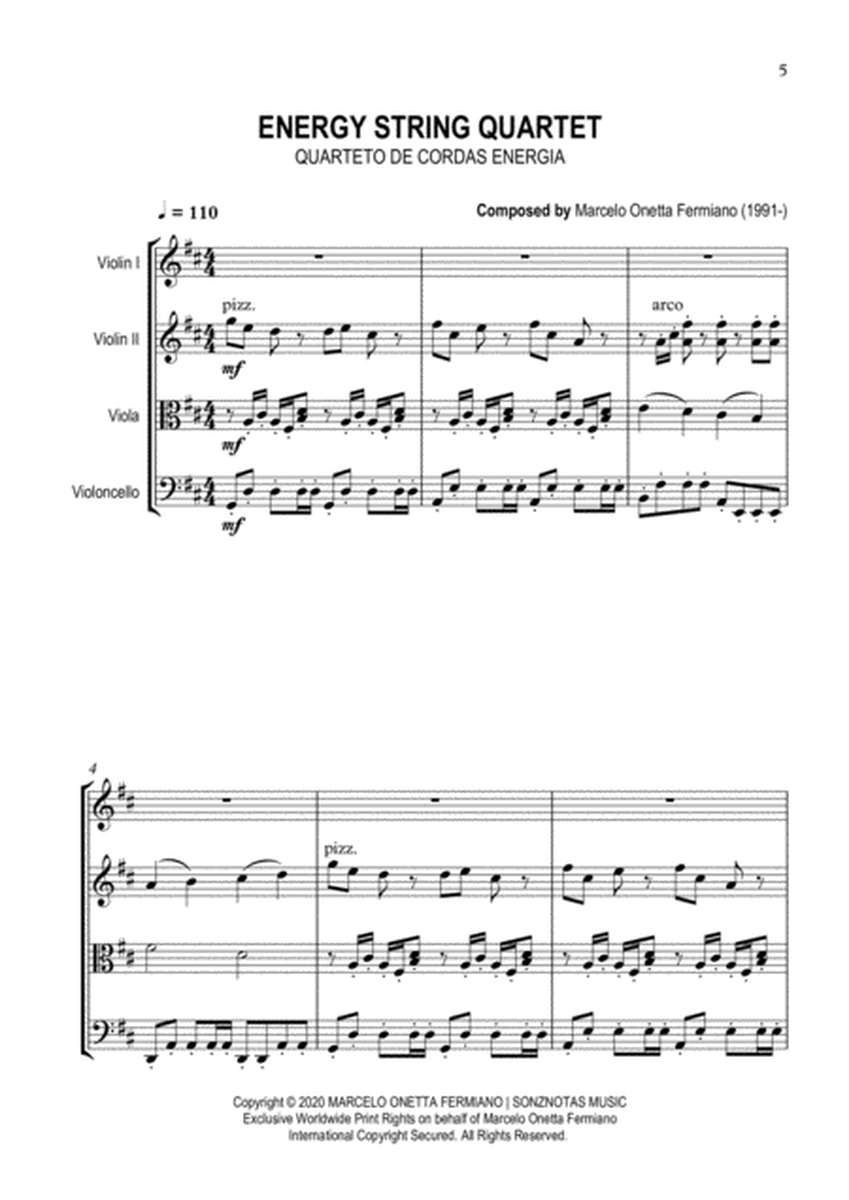 Energy String Quartet - Sheet Music for String Quartet [Score and Parts] image number null