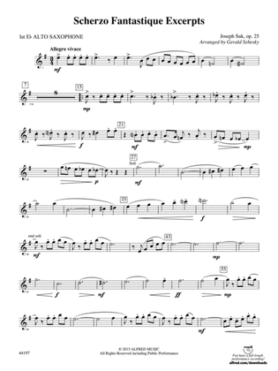 Scherzo Fantastique Excerpts: E-flat Alto Saxophone