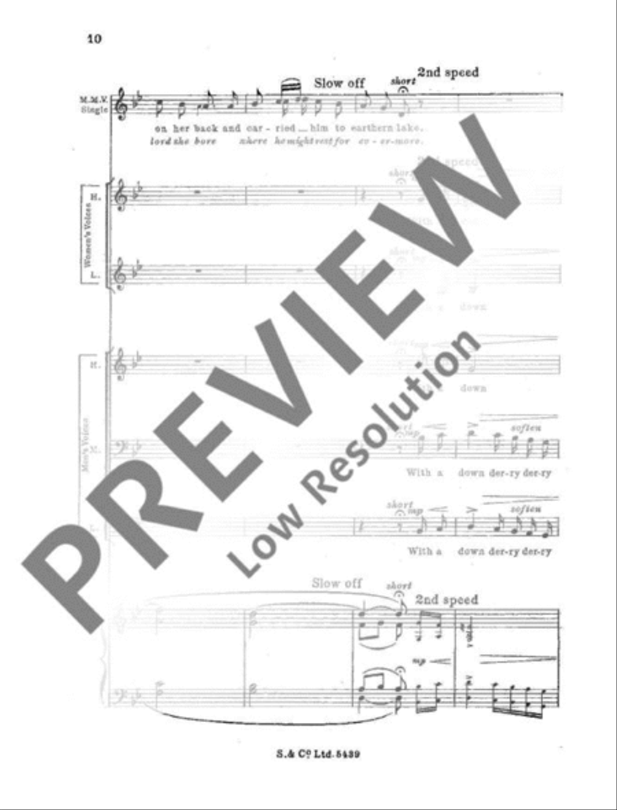 The three Ravens Mixed Choir scores gallery preview page 13