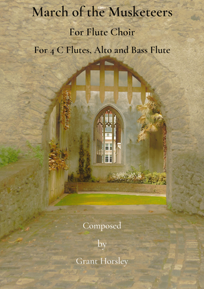 Book cover for "March of the Musketeers" For Flute Choir