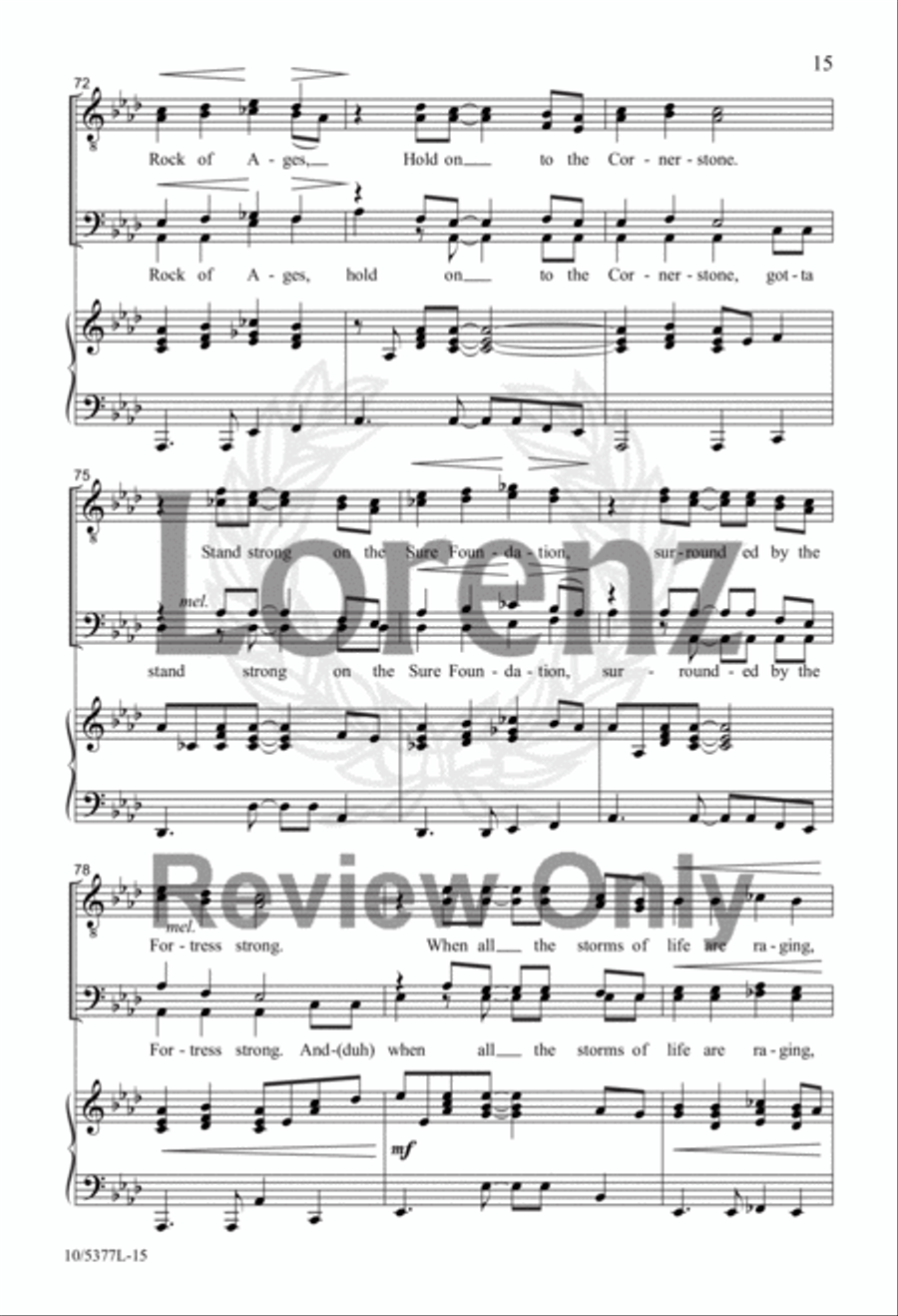 Hold On to the Rock Hold On to the Rock TTBB scores gallery preview page 14