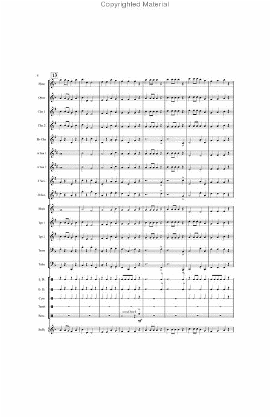 Crazy Crocodile Concert Band scores gallery preview page 4
