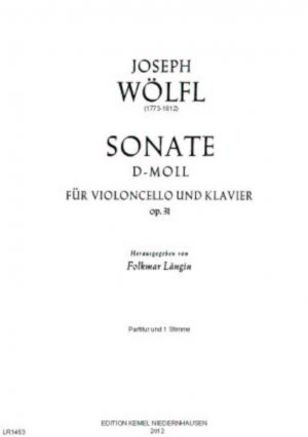 Sonate d-moll : fur Violoncello und Klavier, op. 31