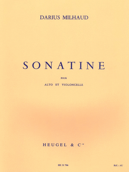 Sonatine Op.378 (viola & Cello)