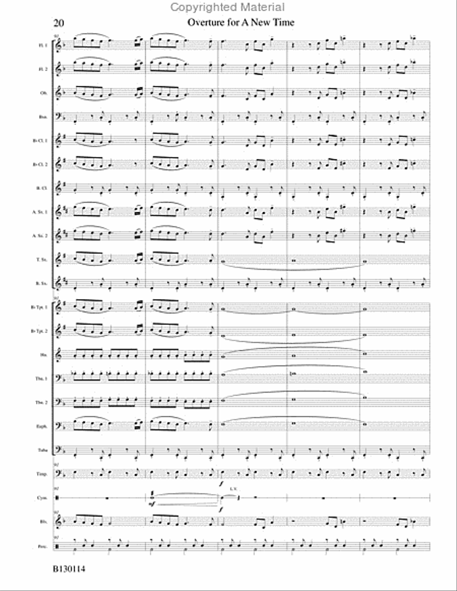 Overture for A New Time Concert Band scores gallery preview page 23