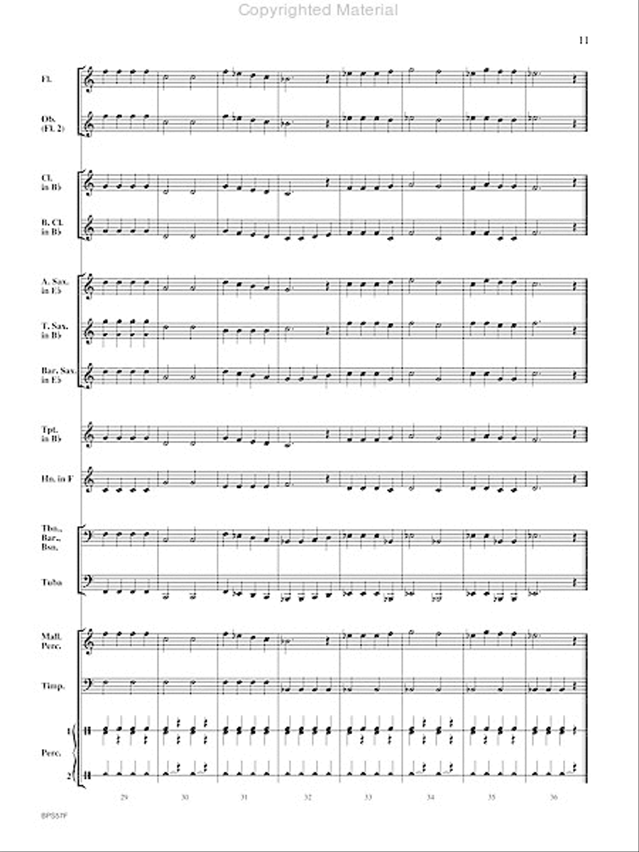 Aunt Rhodie's Diet Concert Band scores gallery preview page 12