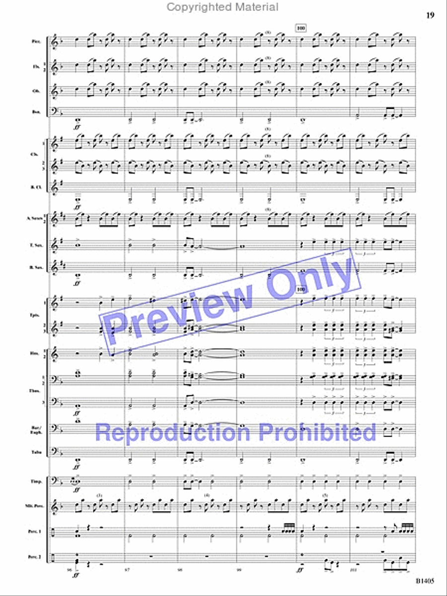 Reverberations Concert Band scores gallery preview page 36