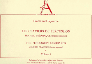 Book cover for Les Claviers De Percussion Vol.1 (percussion Solo)