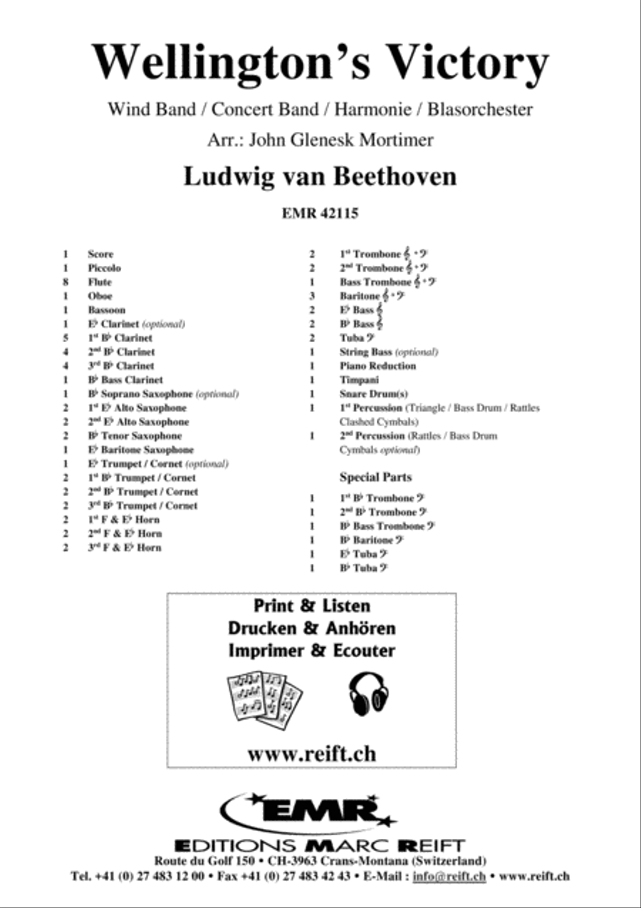 Wellington's Victory Concert Band scores gallery preview page 2