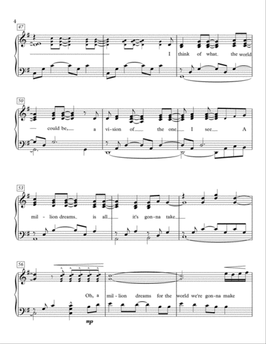 A Million Dreams Voice scores gallery preview page 4