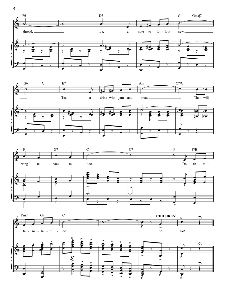 Do-Re-Mi (from The Sound of Music) Voice scores gallery preview page 6