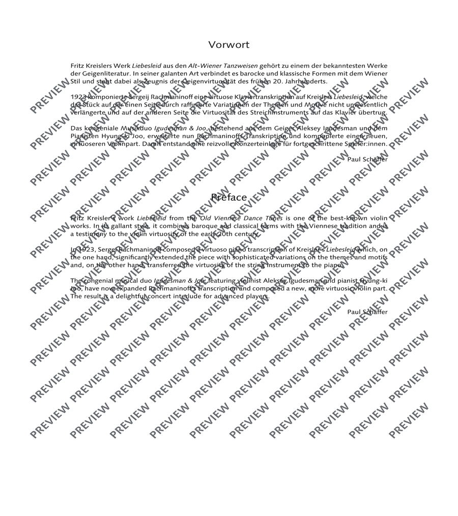 Love’s sorrow Violin Solo scores gallery preview page 3