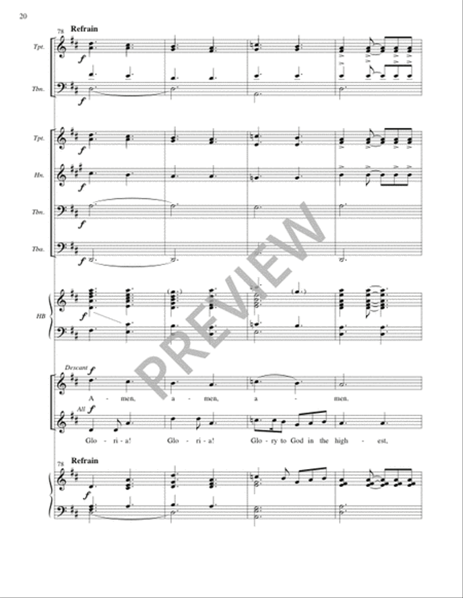 Missa Pacem (Full Score) Missa Pacem (Full Score) 4-Part scores gallery preview page 21