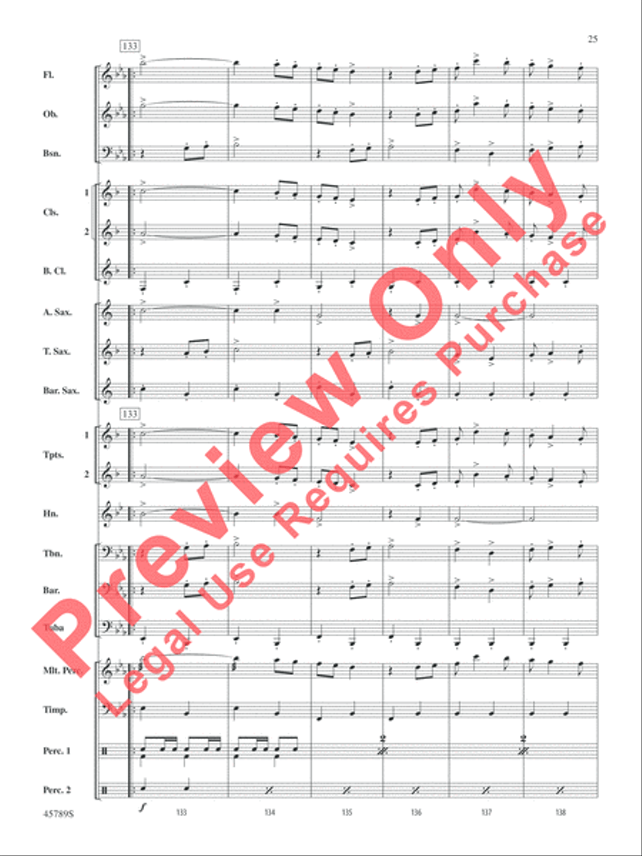 Images of Spain Concert Band scores gallery preview page 25