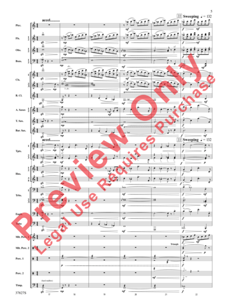 The Winged Stallion Concert Band scores gallery preview page 6