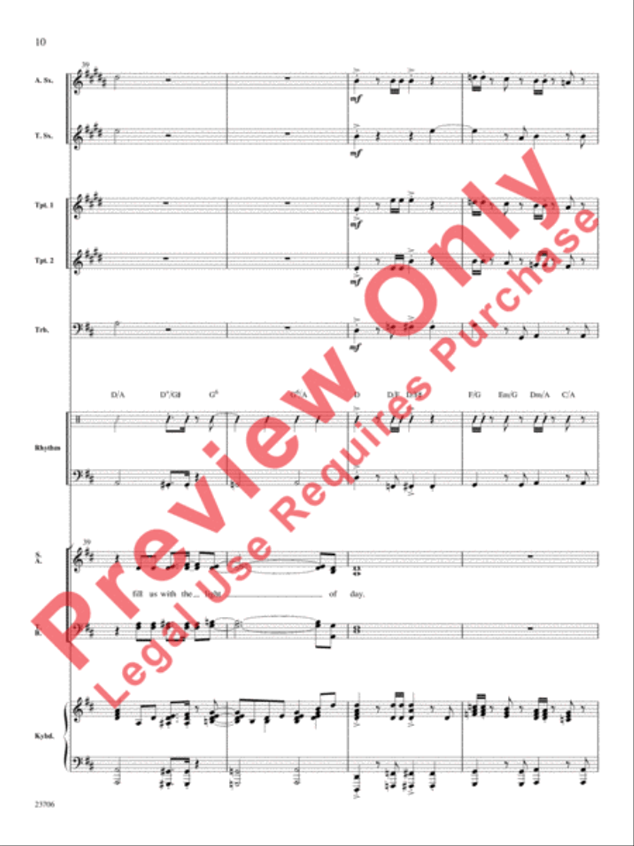 Joyful, Joyful, We Adore Thee Choir scores gallery preview page 11