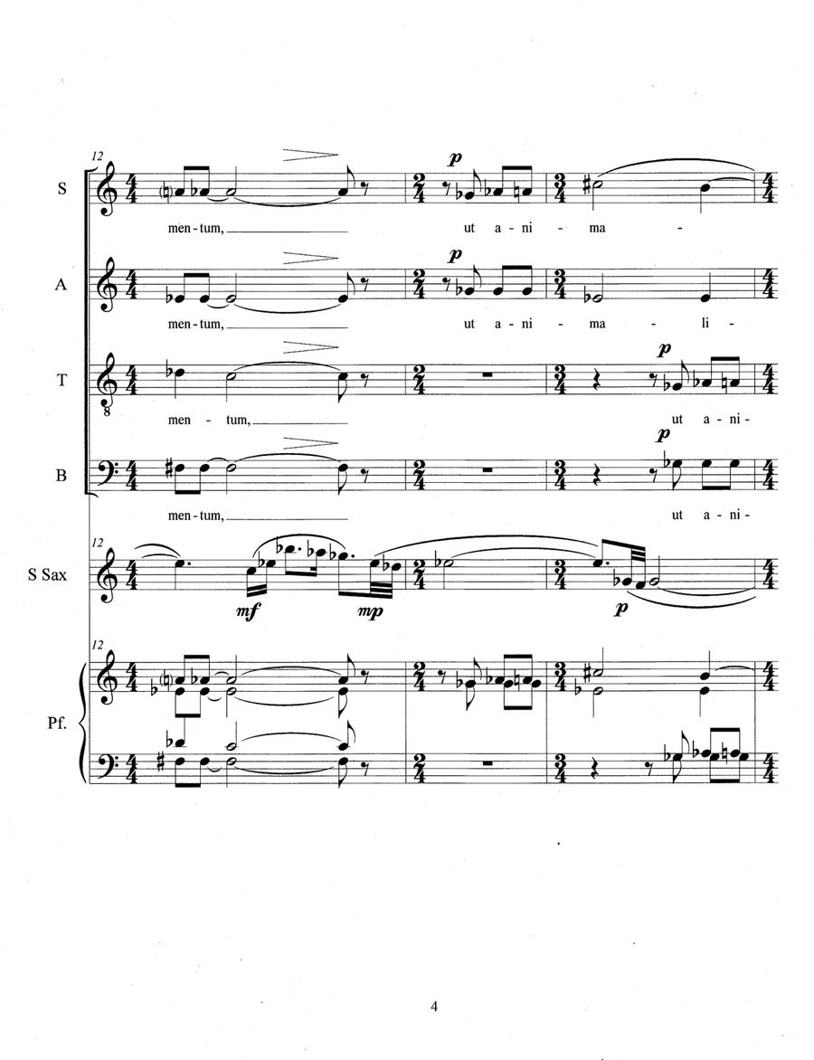 O Magnum Mysterium (2023) 4-Part scores gallery preview page 6
