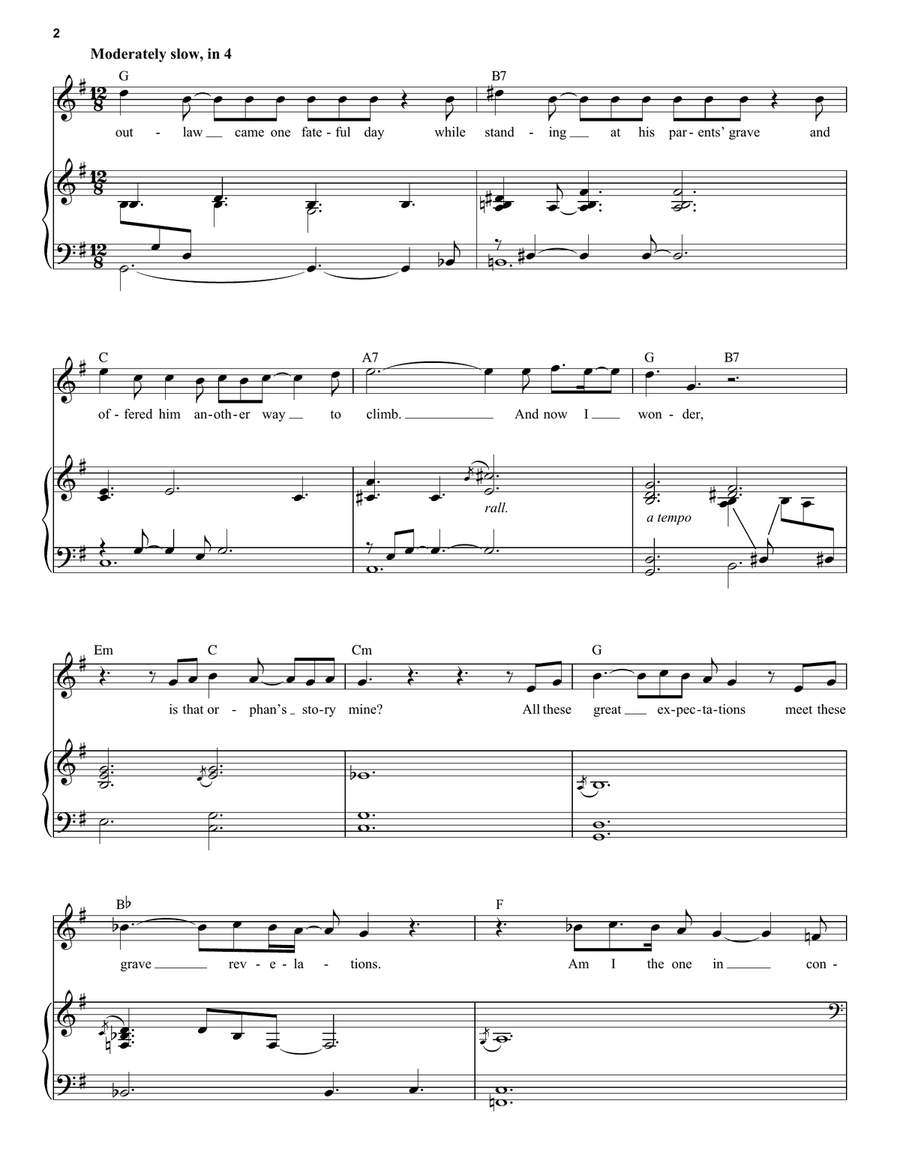Great Expectations (from The Outsiders) Voice scores gallery preview page 2