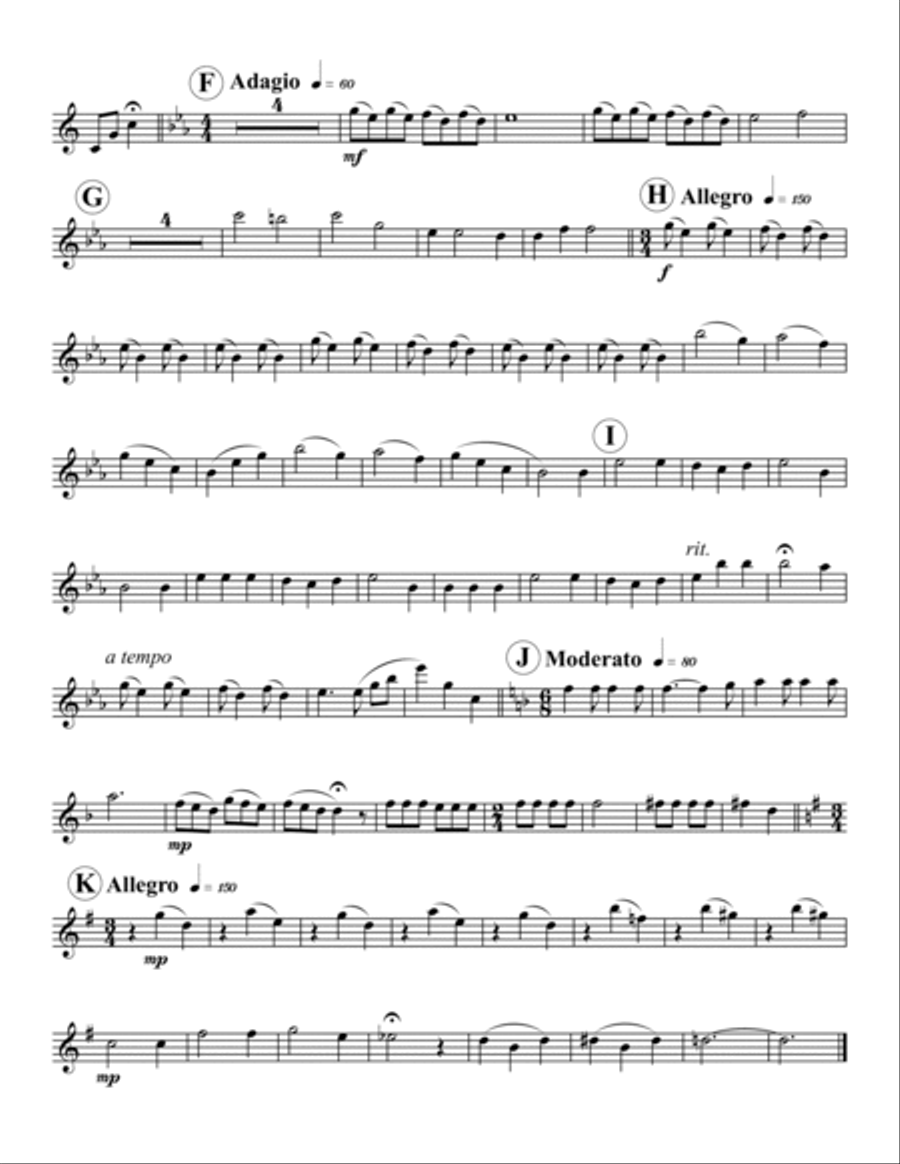 Nursery Rhyme Medley Woodwind Quintet scores gallery preview page 6