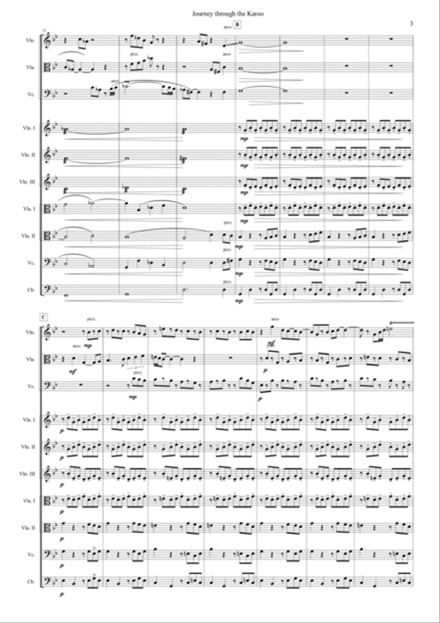 Journey through the Karoo String Quartet scores gallery preview page 3
