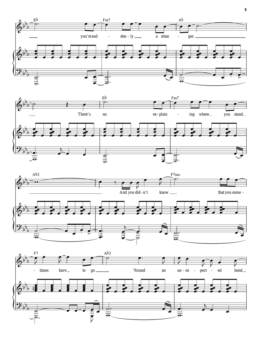 The New World (from Songs for a New World) Piano, Vocal scores gallery preview page 5