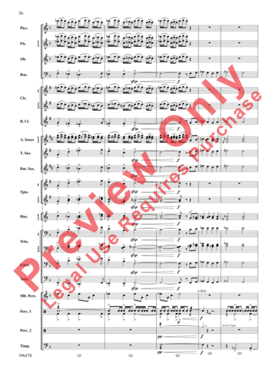 Oak Island Odyssey Concert Band scores gallery preview page 27