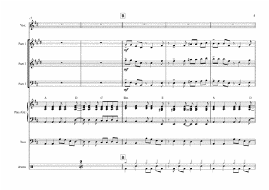 Take On Me Jazz Ensemble scores gallery preview page 5