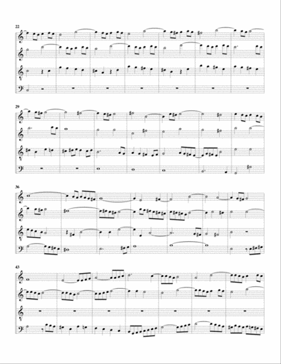Fantasia and fugue, BWV 904 (arrangement for 4 recorders)
