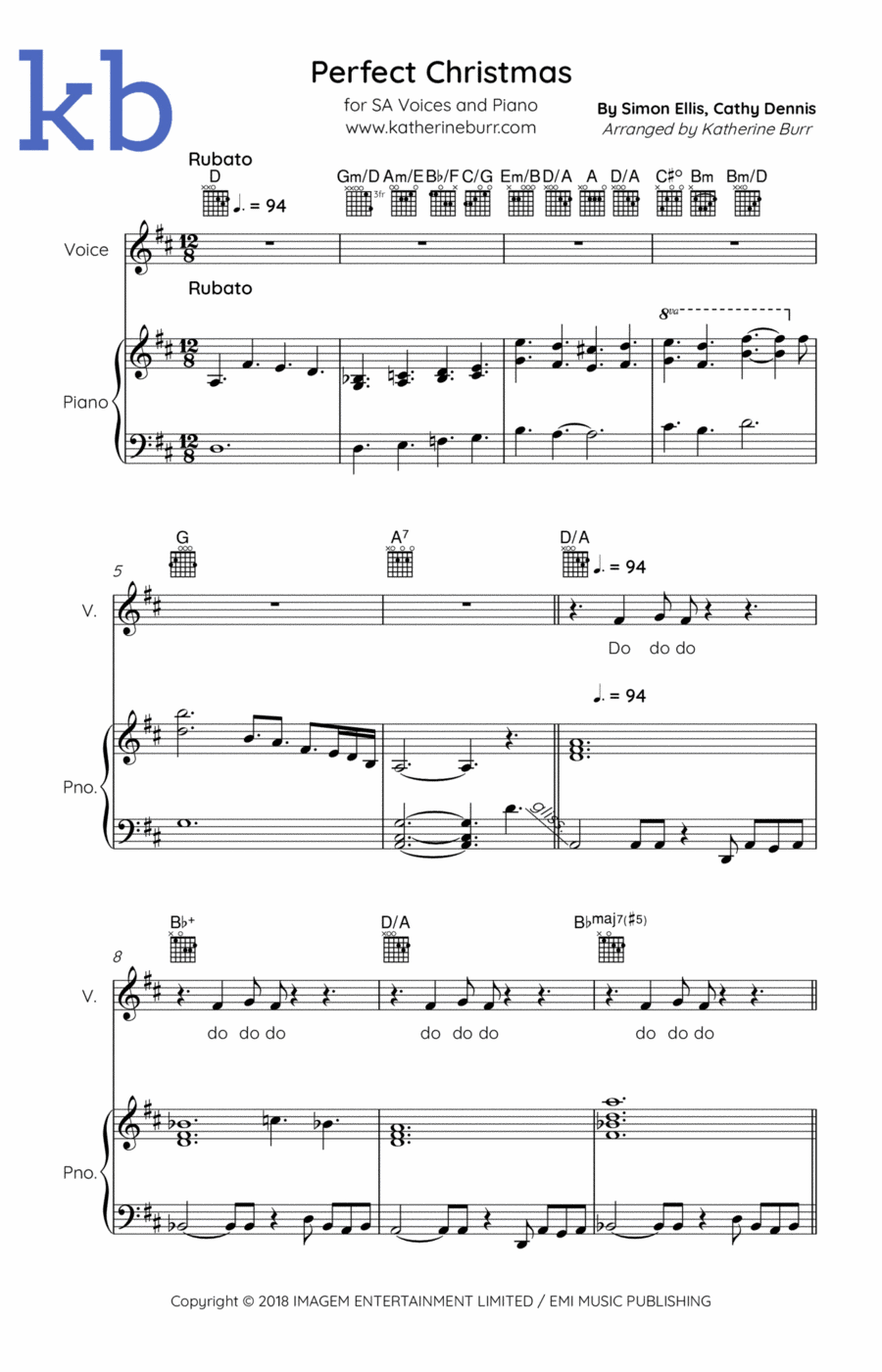 Perfect Christmas Perfect Christmas Piano, Vocal, Guitar scores gallery preview page 1