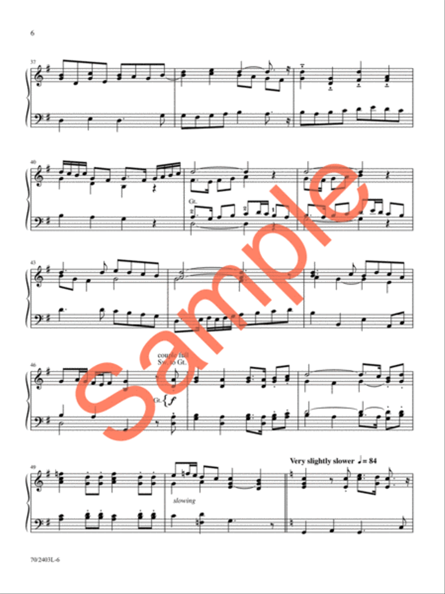 A Treasury of Hymns, Vol. 2 Organ Solo scores gallery preview page 6