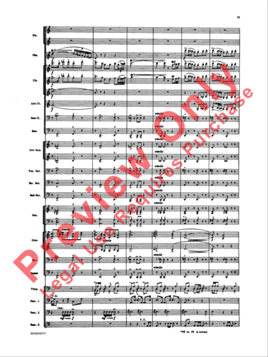 La Fiesta Mexicana Concert Band scores gallery preview page 28