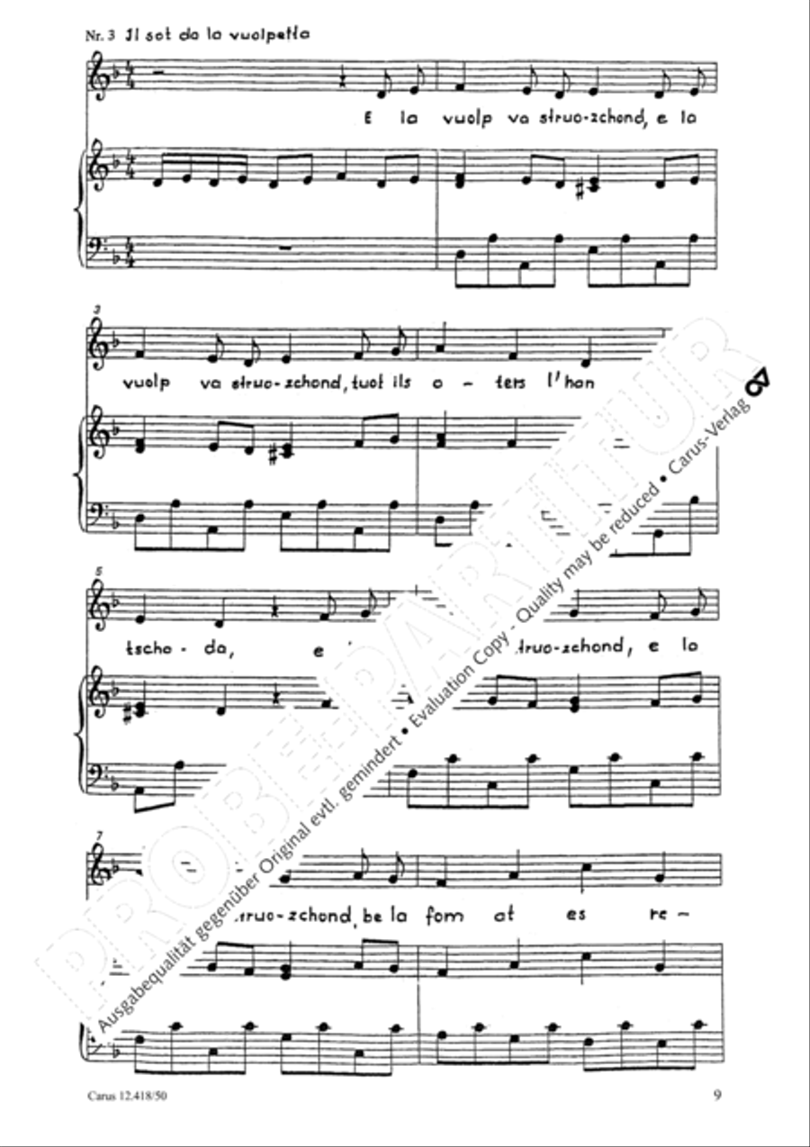 Dal gialet buondrius Voice Solo scores gallery preview page 10