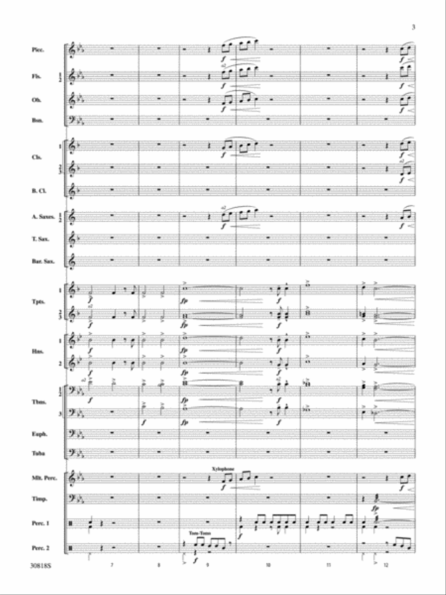 This Is My Country Concert Band scores gallery preview page 3