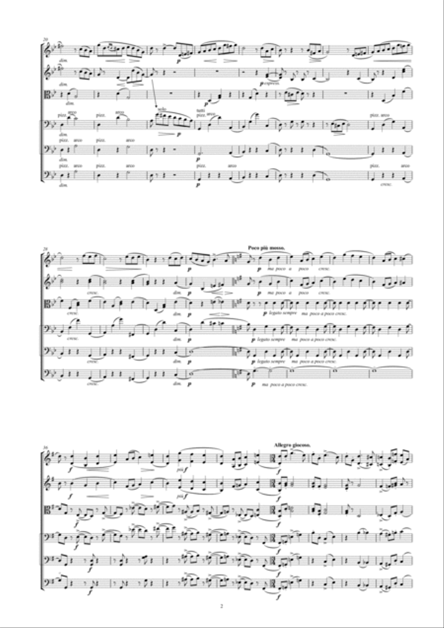 Tchaikovsky: The Seasons Op37 No.6 June (Barcarole) String Orchestra scores gallery preview page 4