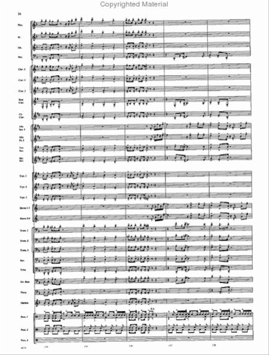 American Folk Fantasia Concert Band scores gallery preview page 27