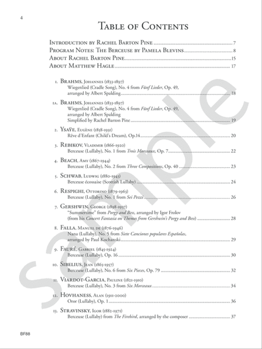 Violin Lullabies Violin Solo scores gallery preview page 4