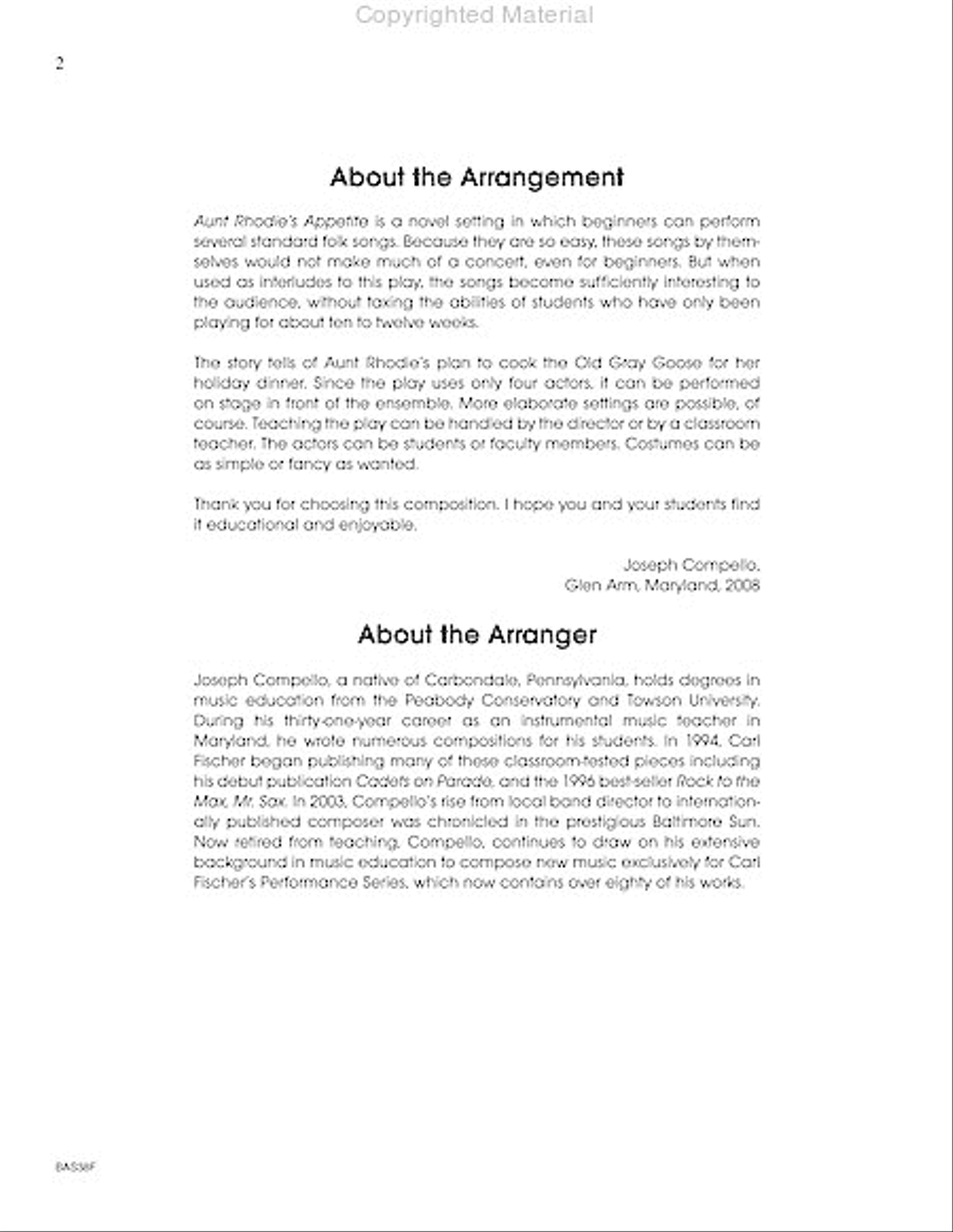 Aunt Rhodie's Appetite String Orchestra scores gallery preview page 3