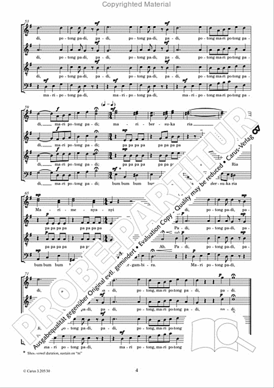 Potong Padi Potong Padi SSATB scores gallery preview page 5