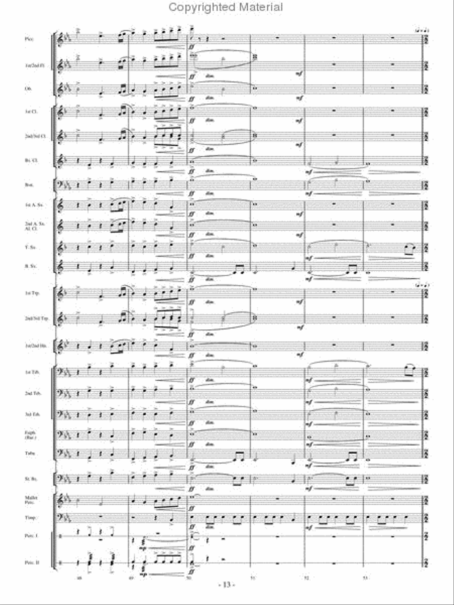Where Eagles Soar Concert Band scores gallery preview page 12