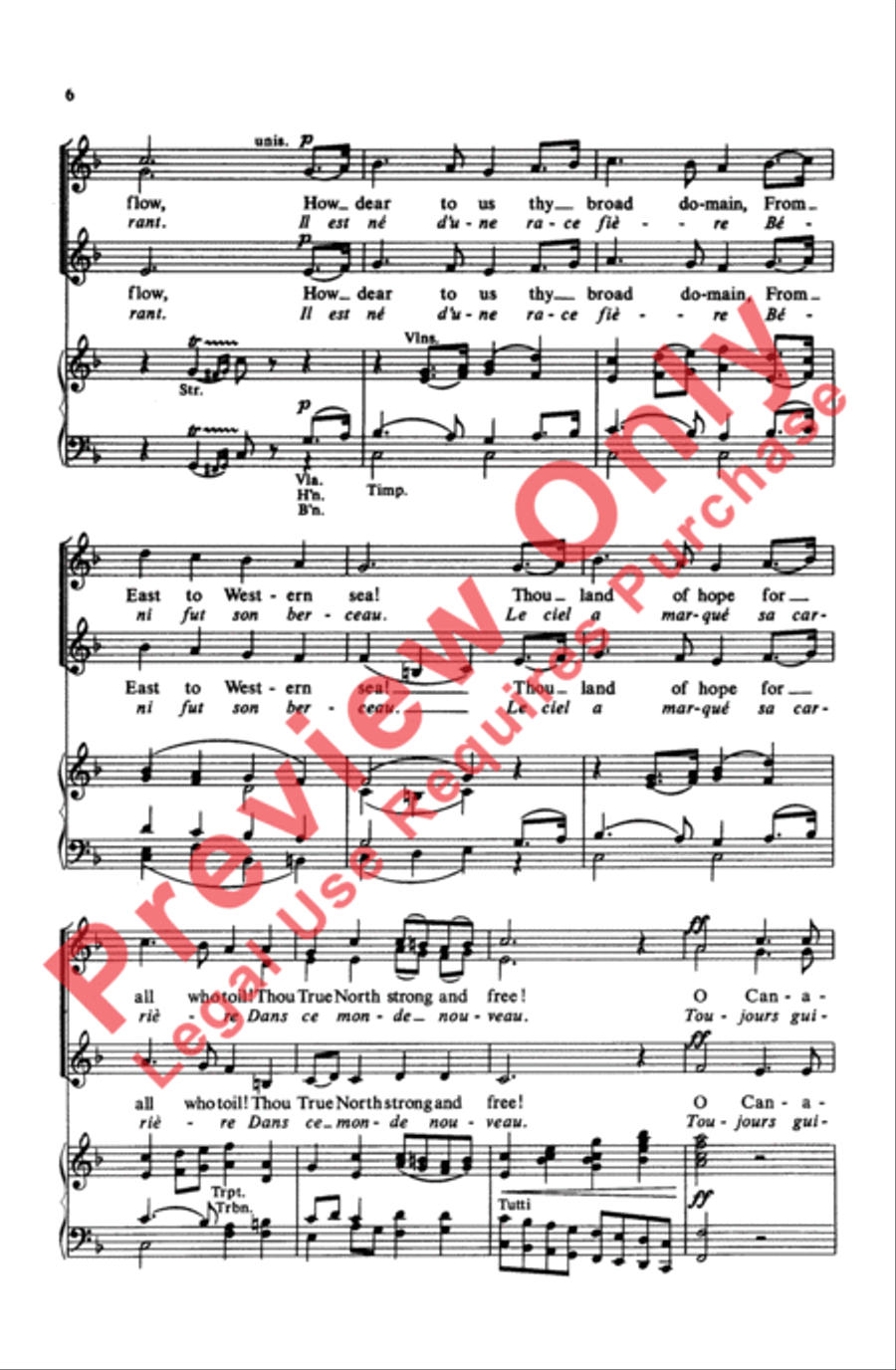 O Canada Women's Choir scores gallery preview page 5