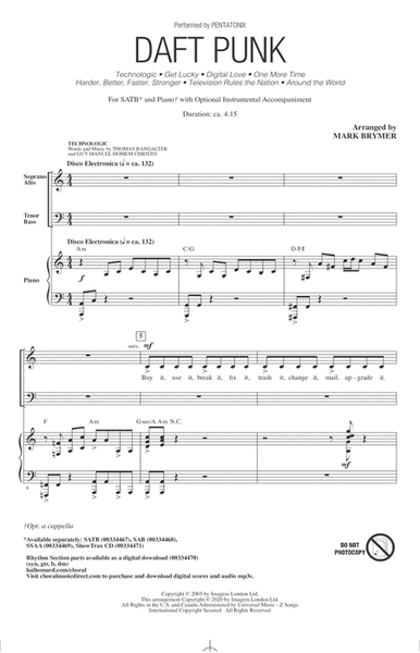 Daft Punk (Choral Medley) (arr. Mark Brymer)