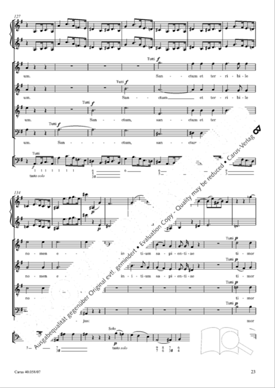 Vesperae solennes de Dominica 4-Part scores gallery preview page 28