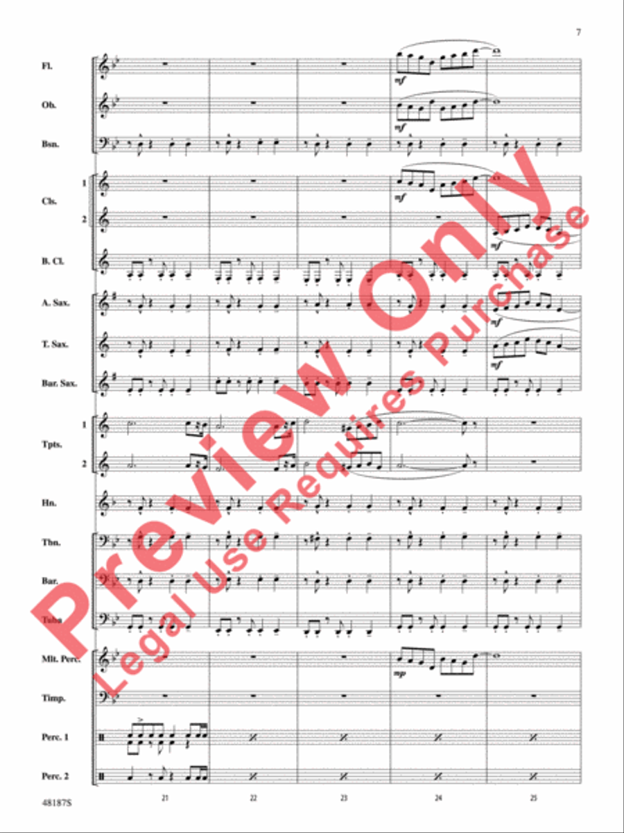 Fortaleza Concert Band scores gallery preview page 8
