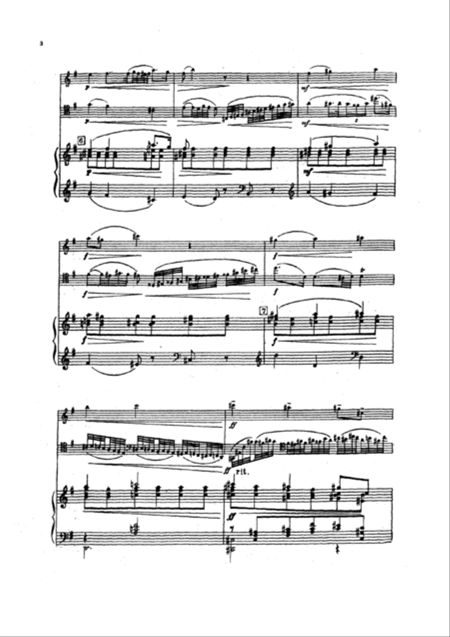 Etude (op.25, No.7) Piano Trio scores gallery preview page 3