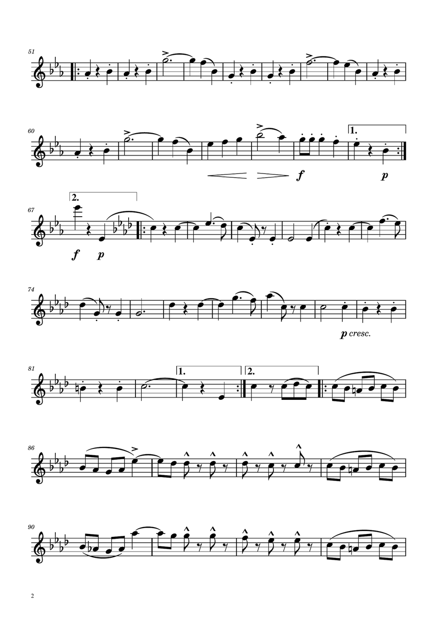 Blue Danube Walzt - Clarinet in A Solo A Clarinet scores gallery preview page 2