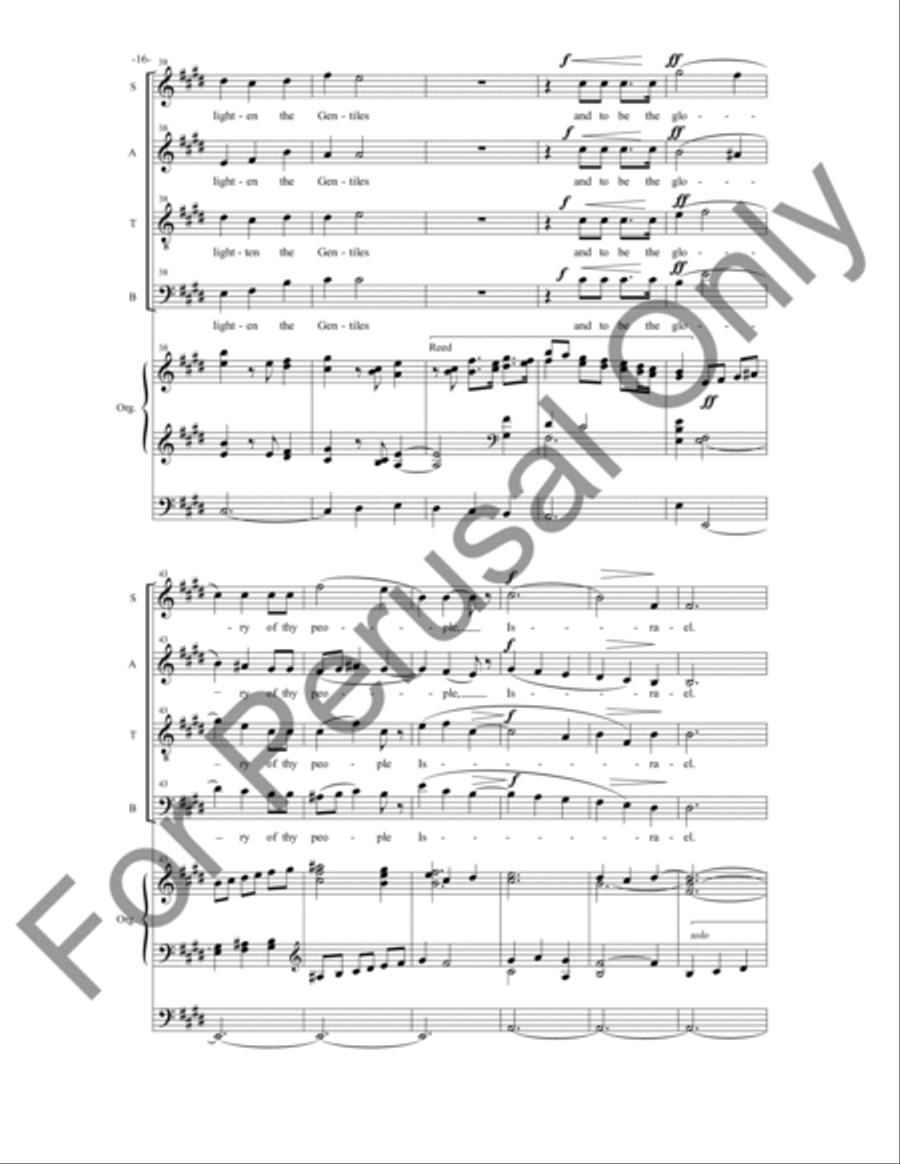 Magnificat and Nunc Dimittis 4-Part scores gallery preview page 17